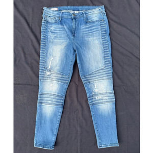 True Religion Halle Mid Rise Super Skinny Jeans 32